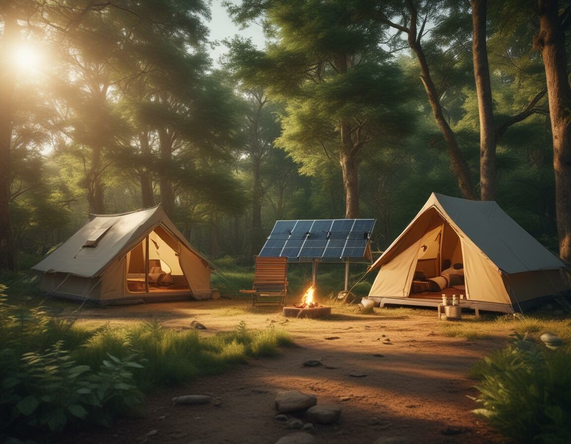 Umweltbewusstes Campen